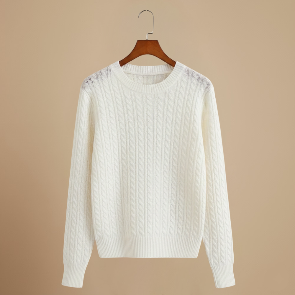 Women’s round neck long sleeve knit sweater Fashion Grand