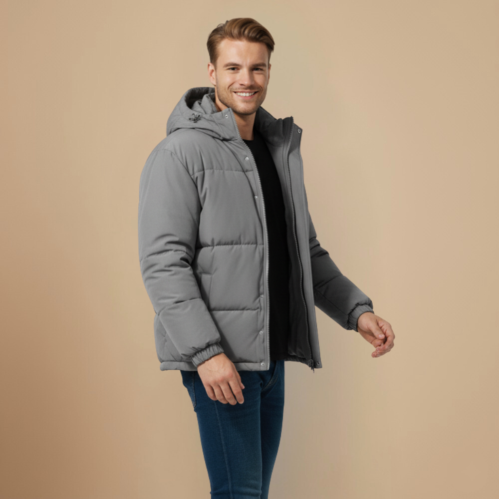 Men's Oversized Hooded Fleece Winter Parka Fashion Grand