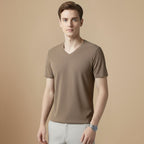 Men’s V Neck Cotton T-Shirt Fashion Grand