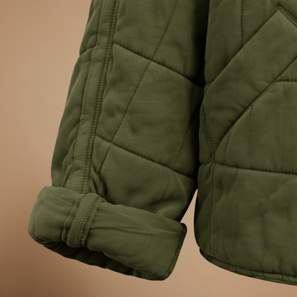 Women's casual zip-up puffer jacket Fashion Grand