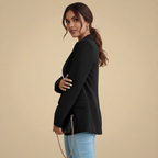 Chic and Casual Lapel Long Sleeve Blazer Fashion Grand
