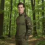 Men's tactical half zip up long sleeve shirt