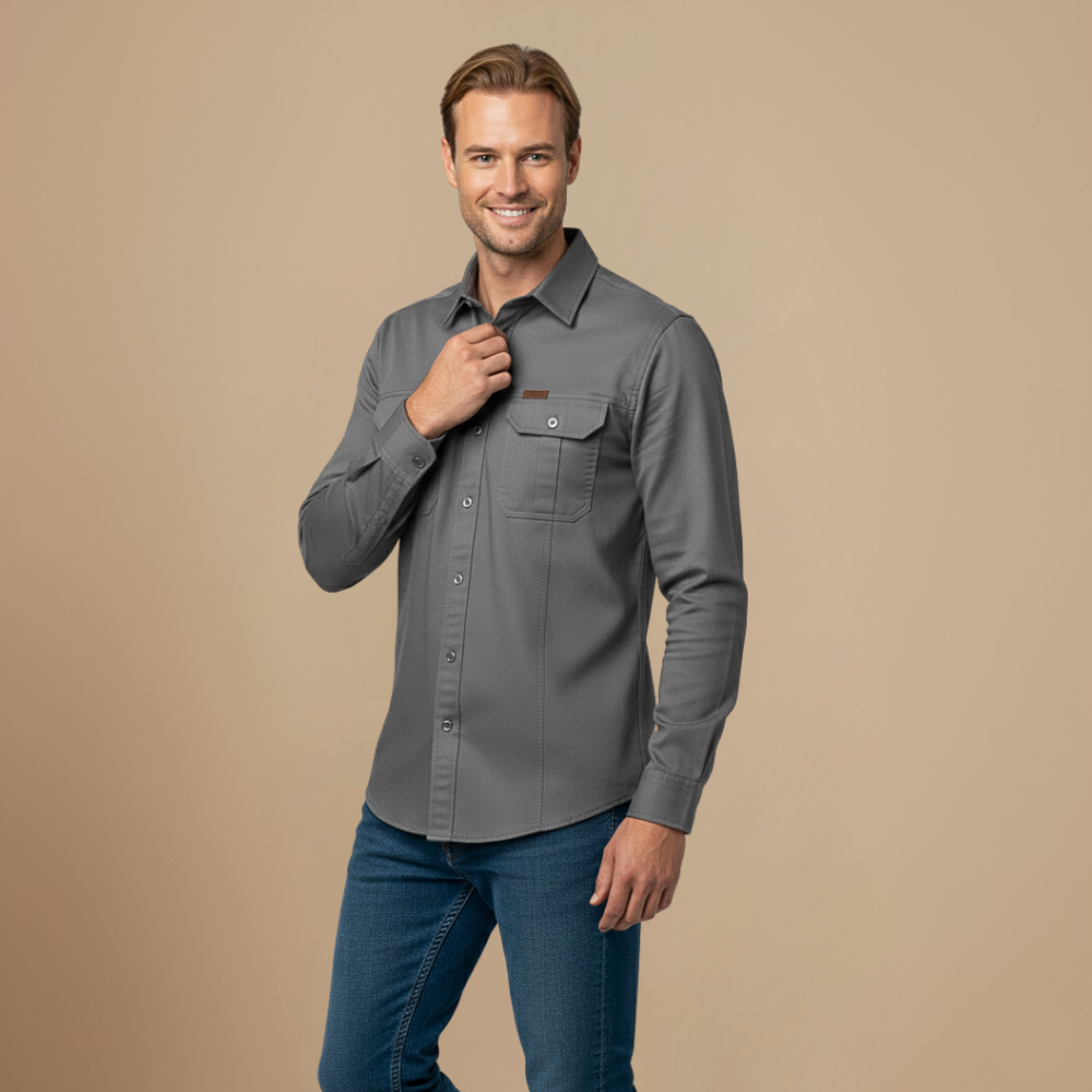 Tactical Cargo Loose Long Sleeve Shirt Fashion Grand