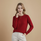 Solid Casual Crew Neck Long Sleeve Sweater Fashion Grand