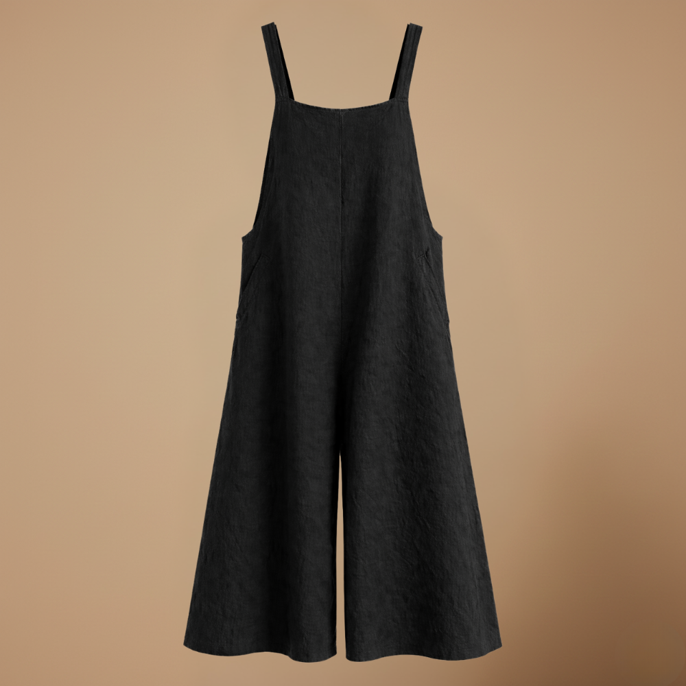 Women’s wide-leg jumpsuit with strap detail for casual wear Fashion Grand