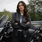 Women’s Faux Leather Bomber Jacket Fashion Grand