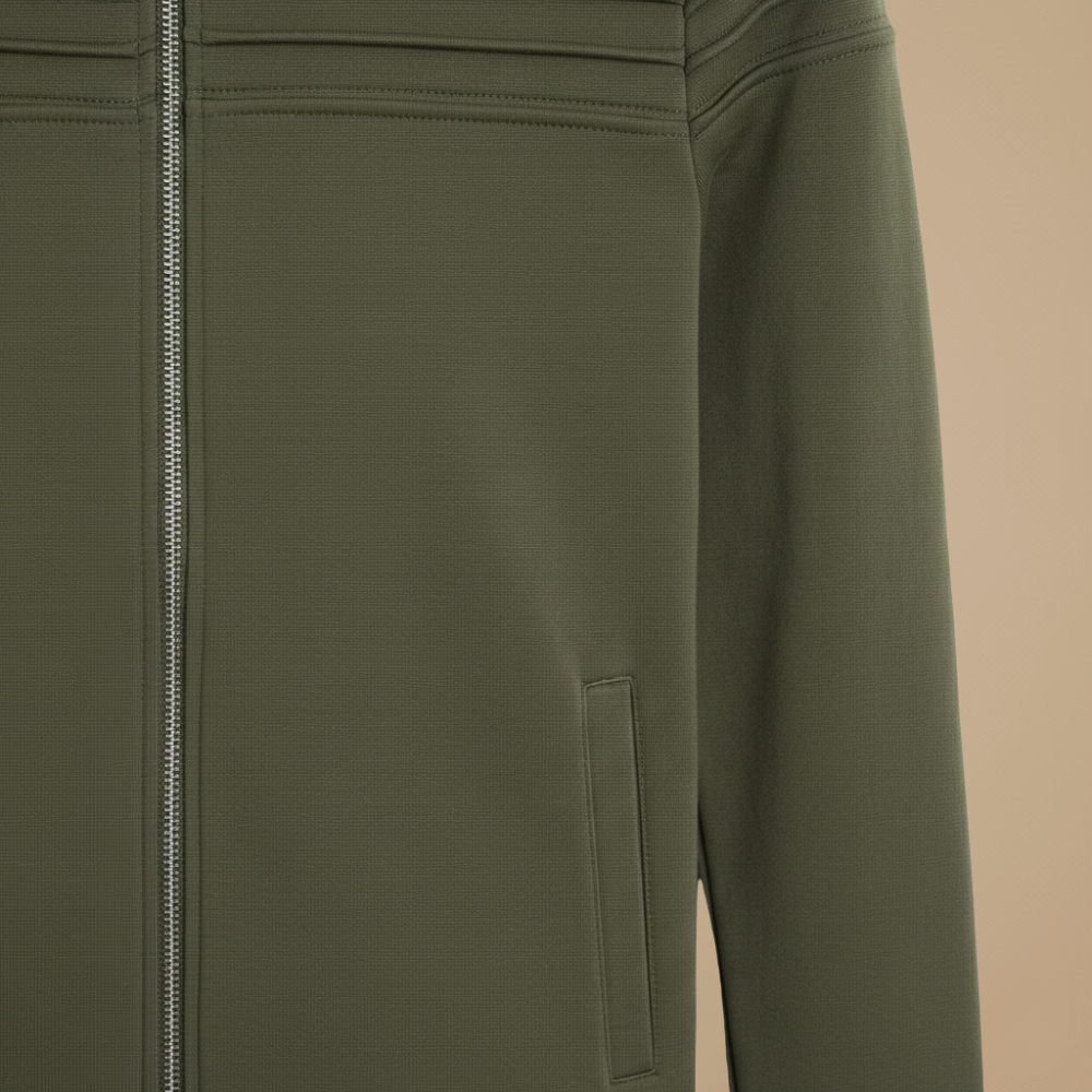 Men’s slim fit zip with long sleeves jacket Fashion Grand