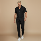 Casual Shirt Trousers Matching Two Piece Set for Men Fashion Grand