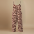 Women’s casual chic leopard print wide leg jumpsuit Fashion Grand
