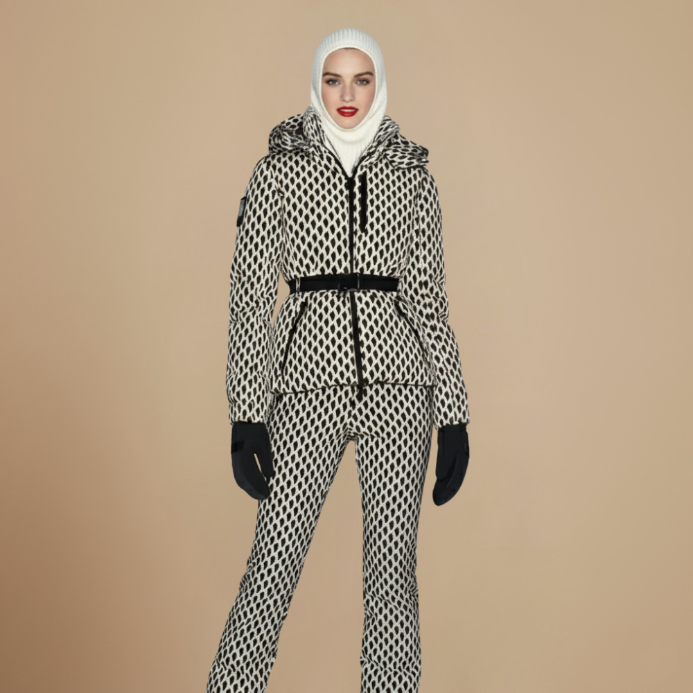 Thick Puffer Coat Long Belted Winter Jacket Fashion Grand