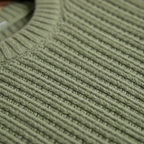 Men's ribbed crewneck pullover jumper Fashion Grand