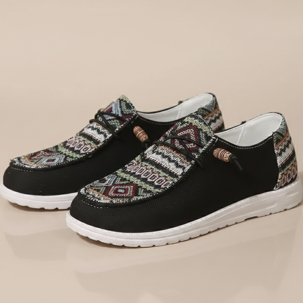 Women's casual patterned slip-on loafers Fashion Grand