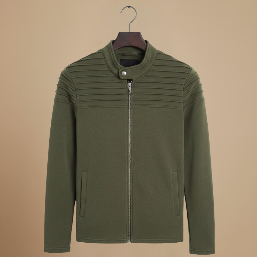 Men’s slim fit zip with long sleeves jacket Fashion Grand