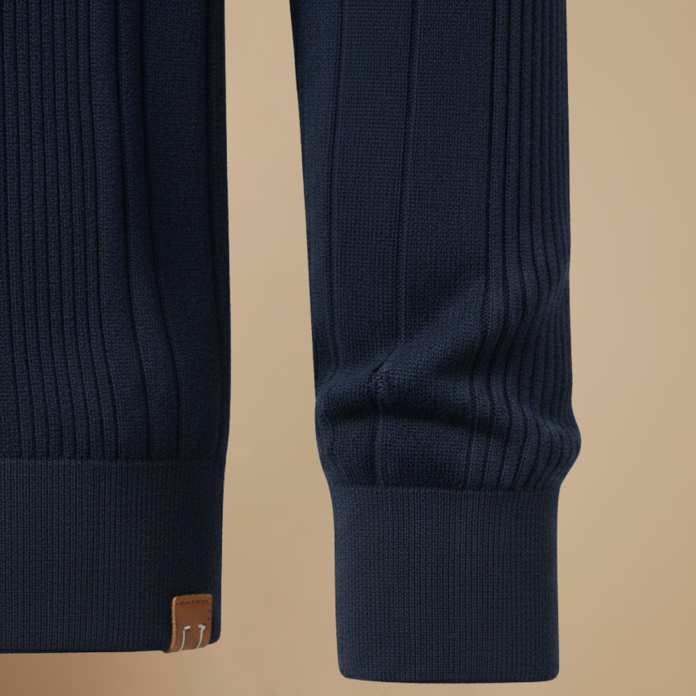 Men's button collar long sleeve polo shirt Fashion Grand