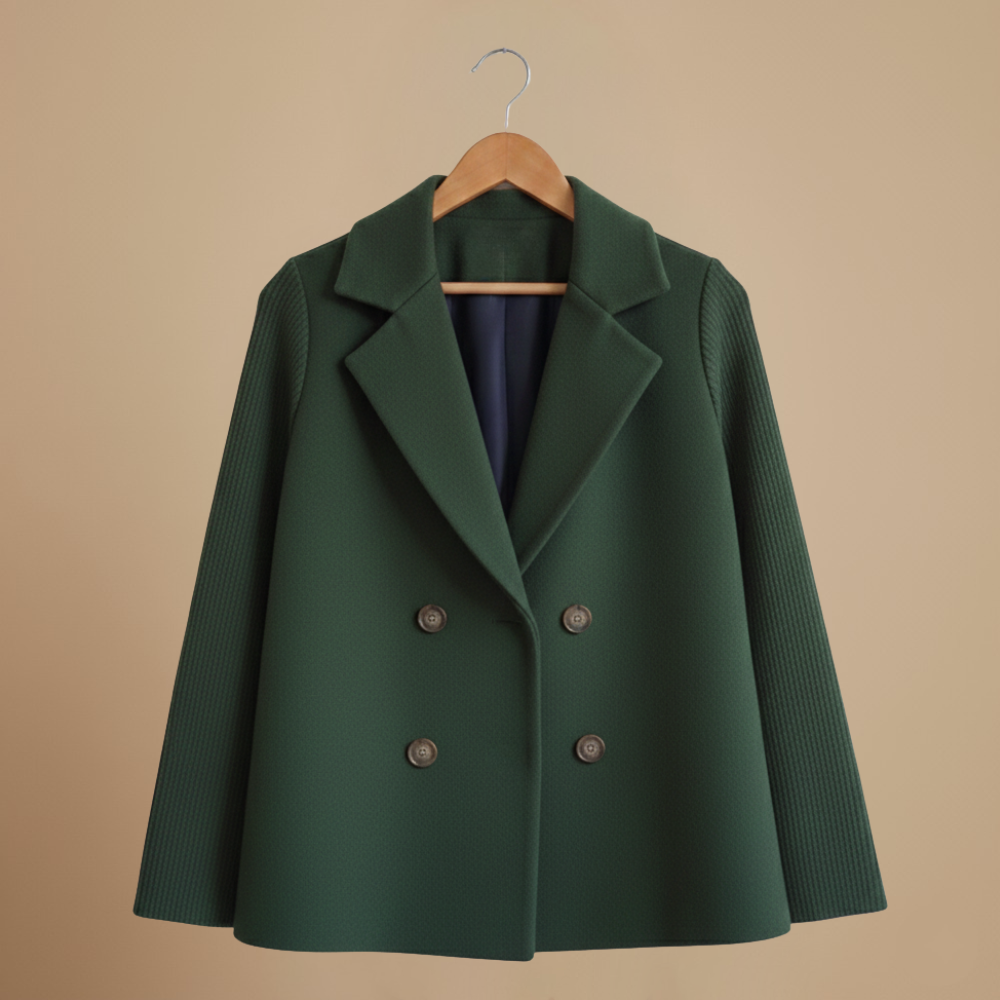 Women's Casual Blend Double-Breasted Blazer Fashion Grand