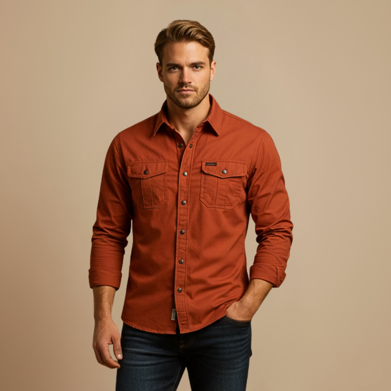 Tactical Cargo Loose Long Sleeve Shirt Fashion Grand