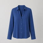 Women’s casual button-down long sleeve blouse Fashion Grand