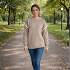 Women’s casual knit Loose round-neck pullover jumper Fashion Grand