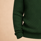 Men's casual zip turtleneck knitted pullover jumper Fashion Grand