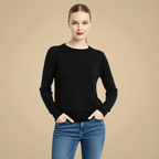 Slim Fit Long Sleeve Pullover Knitwear Top Fashion Grand