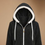 Women's warm fuzzy zip hoodie jacket Fashion Grand