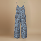 Women’s casual chic leopard print wide leg jumpsuit Fashion Grand