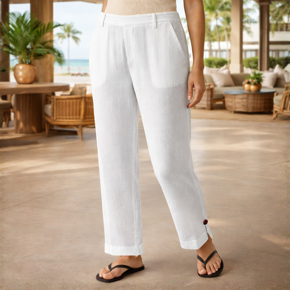 Women’s straight pants with pockets Fashion Grand
