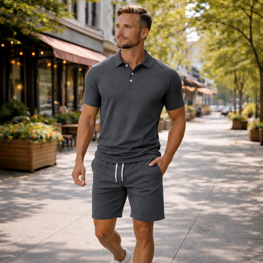 Men's casual summer two-piece outfit set Fashion Grand
