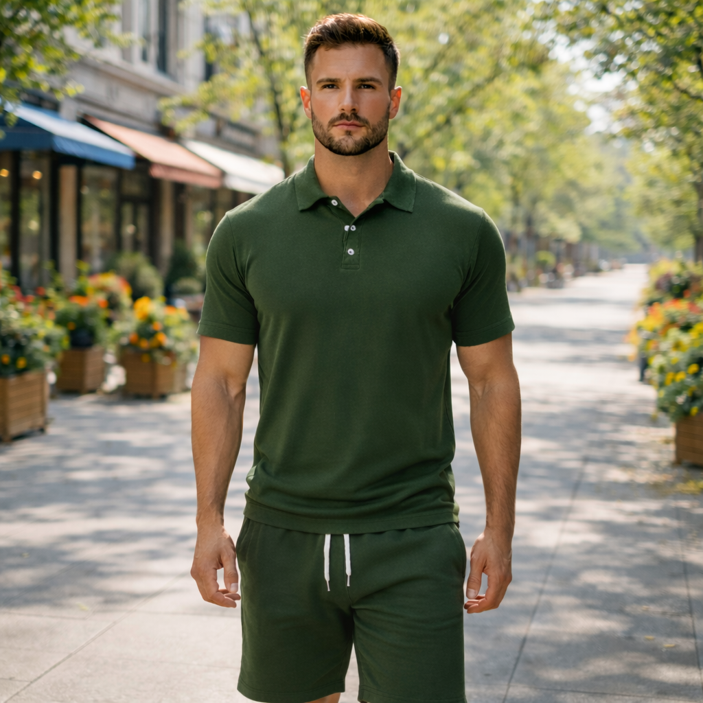 Men's casual summer two-piece outfit set Fashion Grand