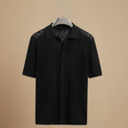 Men's short sleeved geometric design polo shirt Fashion Grand