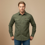 Tactical Cargo Loose Long Sleeve Shirt Fashion Grand