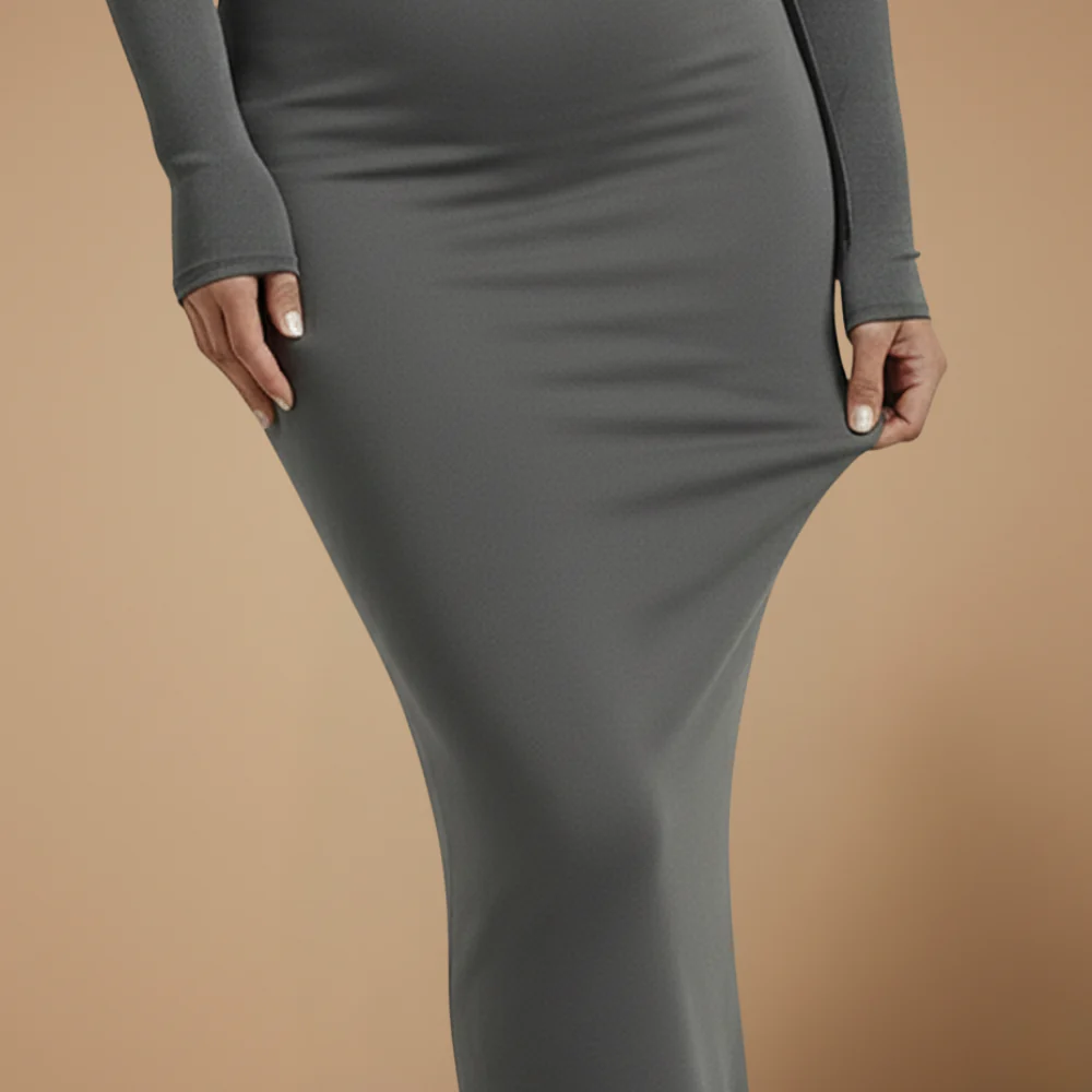 Women's bodycon dress long sleeve square neck Fashion Grand