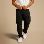 Men's Drawstring Multi Pocket Cargo Trousers Fashion Grand