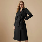 Elegant Slim Fit Mid Length Trenchcoat for Women Fashion Grand