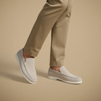 Men's casual classic loafers white contrast sole Fashion Grand