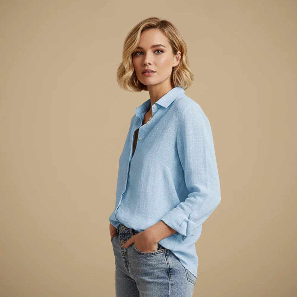 Women's Button Down Casual Shirt Fashion Grand