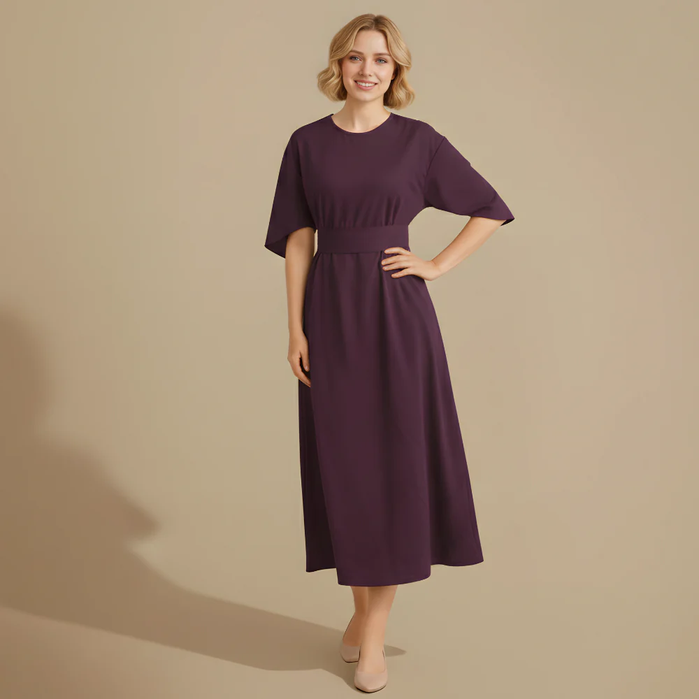 Women’s casual midi dress relaxed fit for summer daily wear Fashion Grand