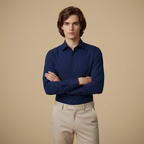 Men's Long Sleeve Button-Down Wrinkle-Free Shirt Fashion Grand