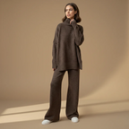 Women’s Chunky Knit Two Piece Set Fashion Grand