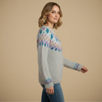 Women's Fair Isle Loose Knit Jumper &nbsp;Sweater Fashion Grand