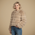 Women's Thick Warm Round Neck Winter Coat Fashion Grand