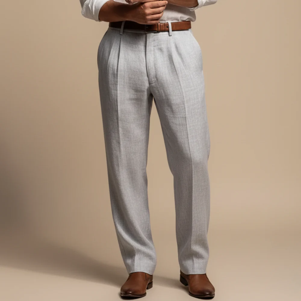 Men's breathable straight fit trousers for easy everyday wear Fashion Grand