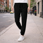 Men’s casual slim fit checkered sweatpants Fashion Grand