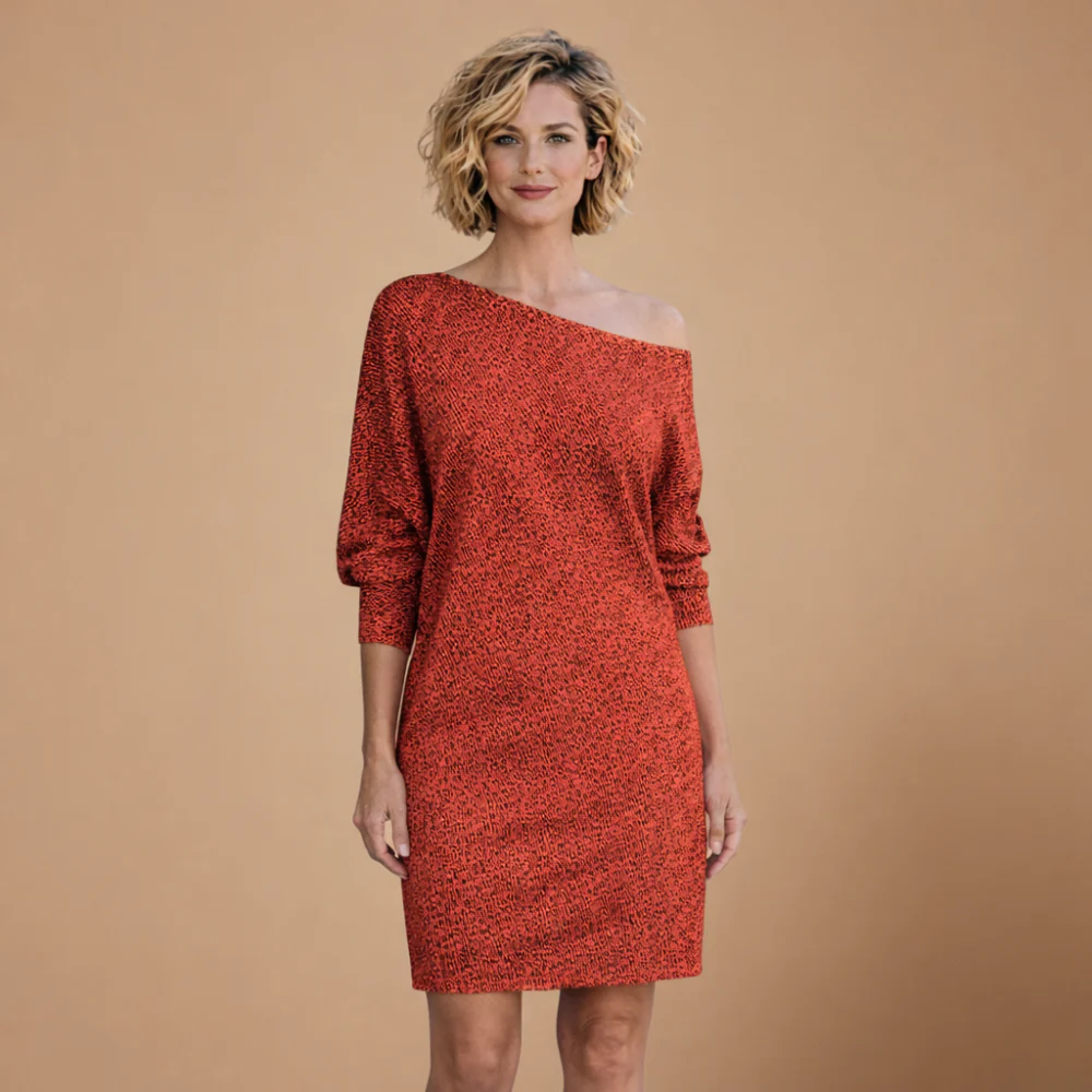 Women’s evening dress with sequins and elbow-length sleeves Fashion Grand