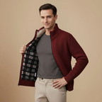 Men's Thick Knit Full Zip Sweater Fashion Grand