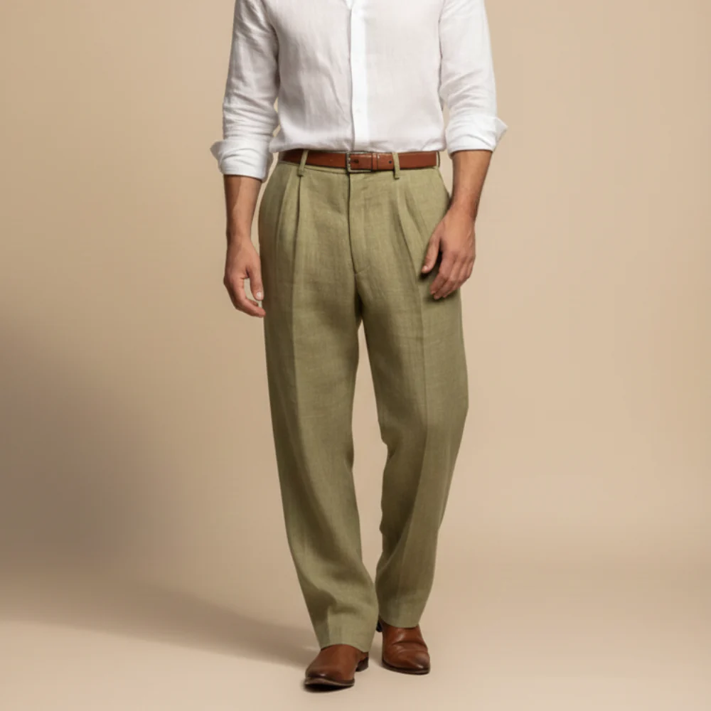 Men's breathable straight fit trousers for easy everyday wear Fashion Grand