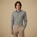Men's Long Sleeve Button-Down Wrinkle-Free Shirt Fashion Grand