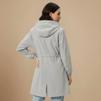 Women's Drawstring Hood Loose Fit Casual Jacket Fashion Grand