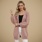 Women Chunky Knit Balloon Sleeve Open Cardigan Fashion Grand