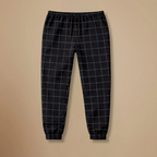 Men’s casual slim fit checkered sweatpants Fashion Grand